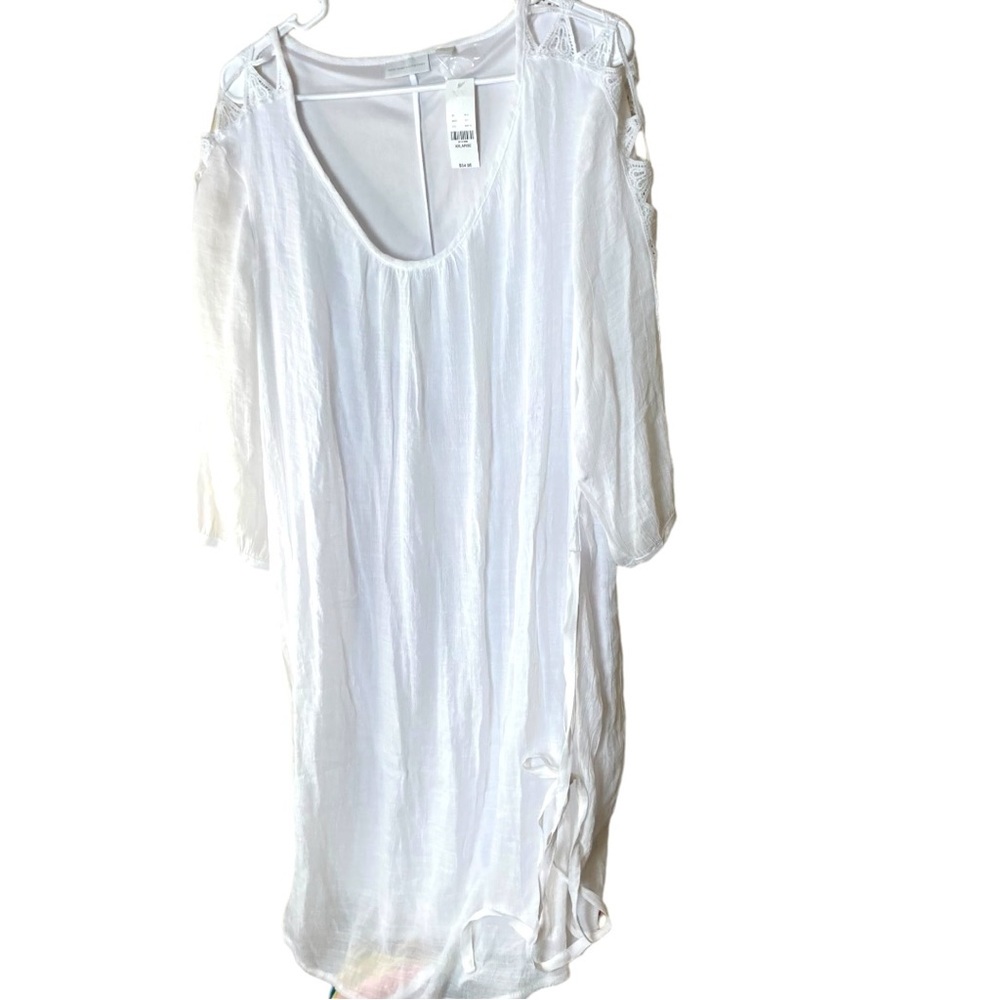 NY & C White Dress/Cover Up NWT Cotton‎ Size XXL